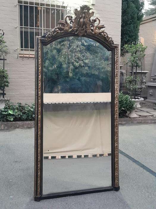 A 20TH Century Carved Gilt-Wood Mirror of Large Proportions
