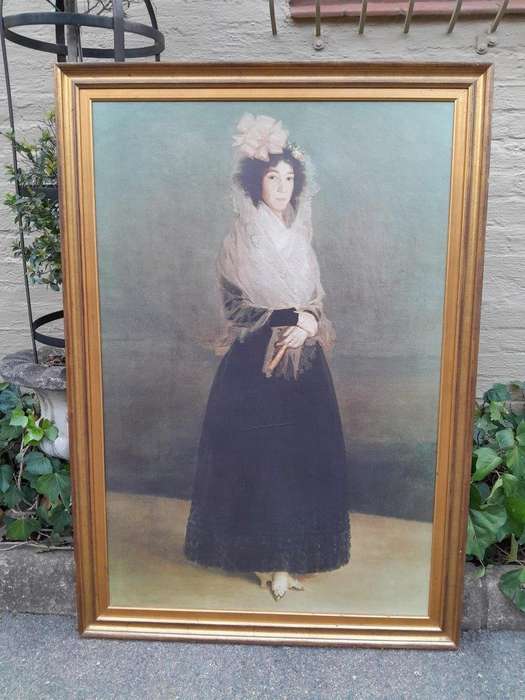 A 20TH Century Pair of Giclee Prints of a Countess and Marchioness of Large Proportions in Gilded...