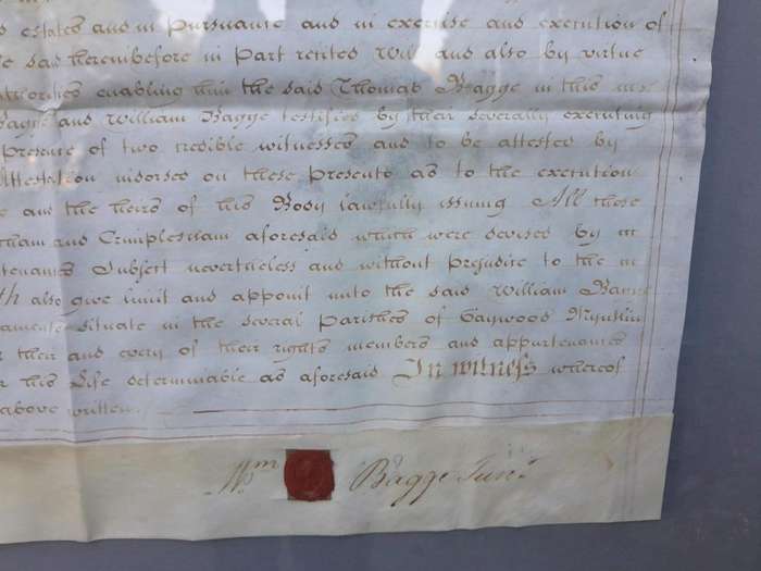 A 20th Century Indenture Ink on Paper with Wax Seals