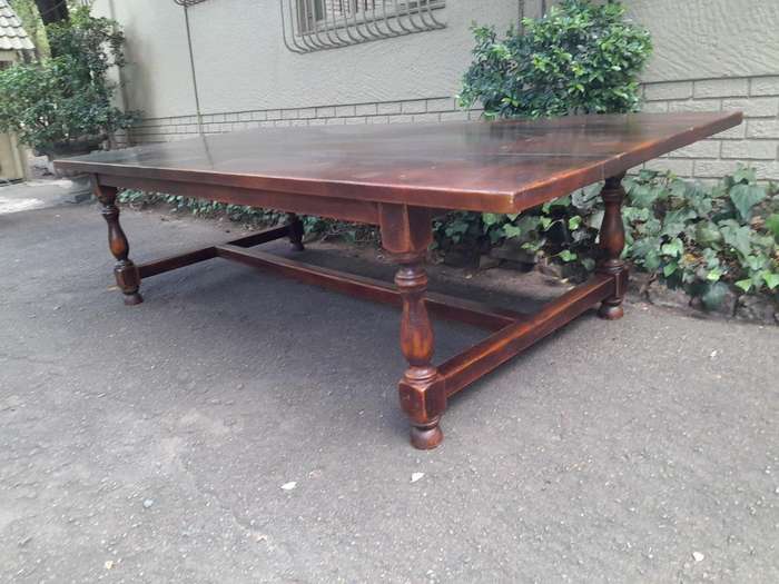 A 20th Century Refectory / Dining Table of Large Proportions By Gregory Grant (10-12 Seater)