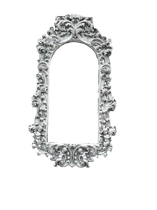 A 20th Century Ornately Carved, Bevelled and Gilt Mirror