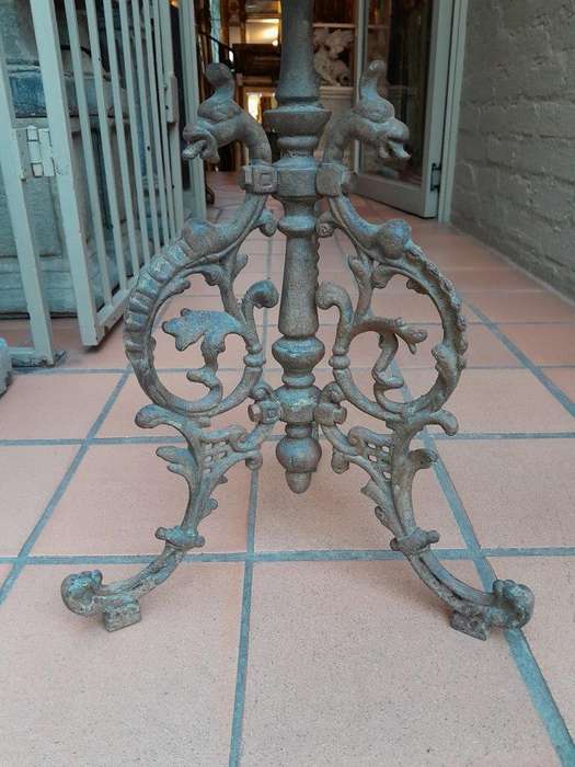 A 20th Century French Style Pair Of Cast-Iron Tables