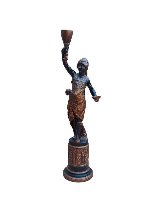 A Decorative 20th Century Venetian Blackamoor On Base