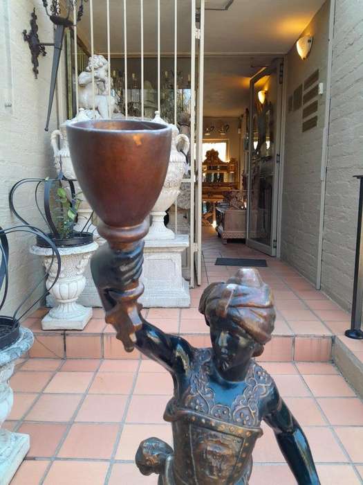 A Decorative 20th Century Venetian Blackamoor On Base