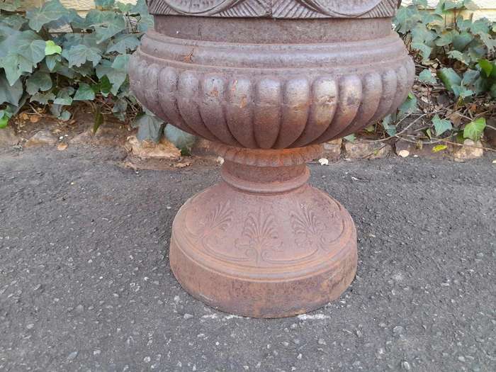 A  20th Century French Cast Iron Urn of Large Proportion