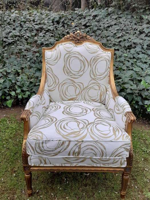 A 20th Century French Style Giltwood Armchairs