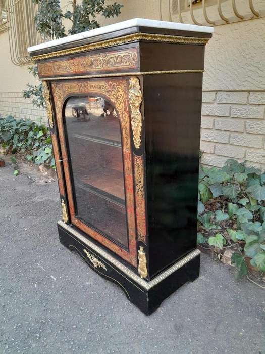 An Antique 19thcentury French Boulle, Ormolu And Ebonised Cabinet