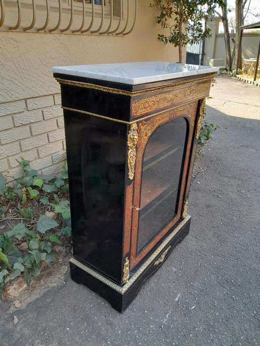 An Antique 19thcentury French Boulle, Ormolu And Ebonised Cabinet