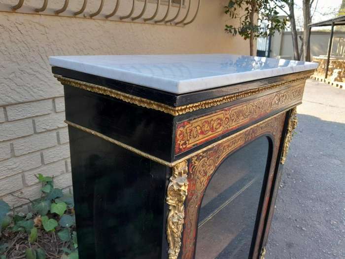 An Antique 19thcentury French Boulle, Ormolu And Ebonised Cabinet