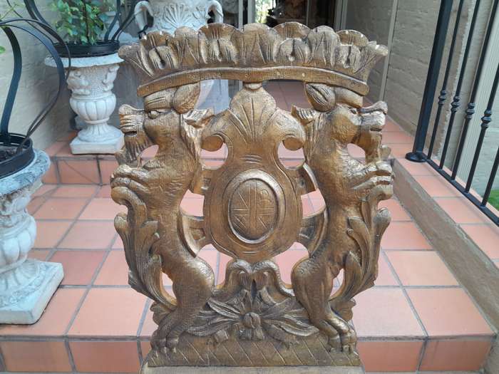 A 19th Century French Heavily Carved Oak Hand Gilded In Gold Leaf Statement Chair