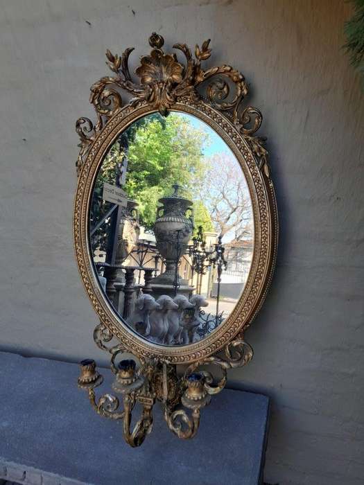A Rare Pair of 19th Century Ornately Carved and Gilded Mirrors of Large Prroportion