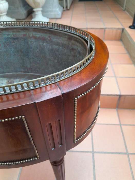 A 20th Century French Mahogany and Gilt Cellarette / wine cooler with Metal Waterproof Inner
