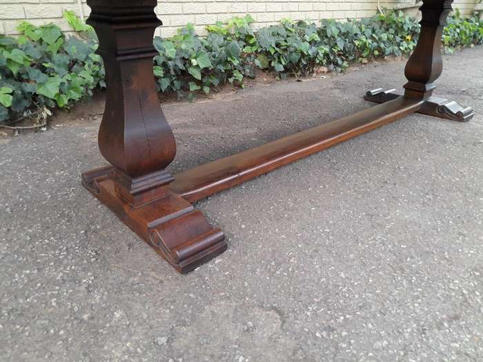 A 20th Century French Style Oak Refectory Table Or Twelve Seater Dining Table (12 Seater)