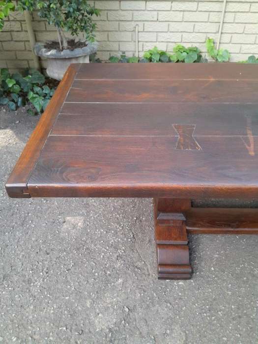 A 20th Century French Style Oak Refectory Table Or Twelve Seater Dining Table (12 Seater)