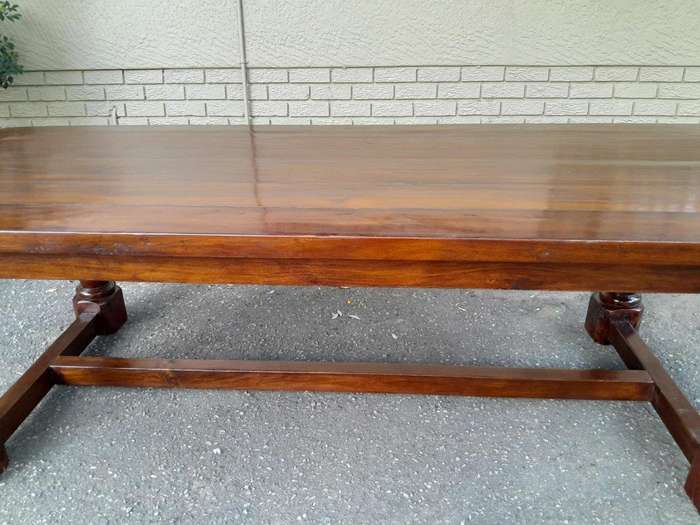 A Mid 20th Century English Oak Refectory / Entrance / Wine Cellar / Farmhouse Table (8-10 Seater)