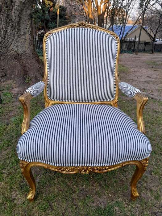 An Antique 19th Century French Carved And Hand Gilded With Gold Leaf Set Consisting Of A Settee  ...