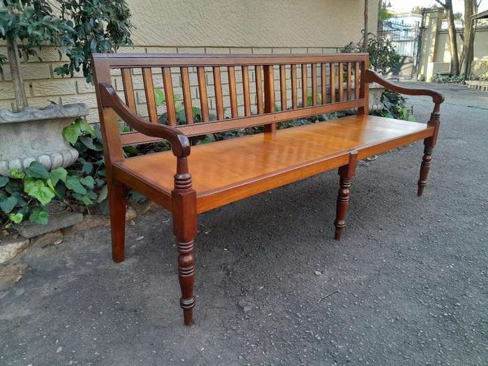 An Antique 19th Century Wood Bench