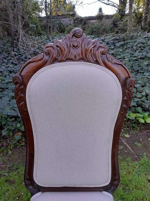 An Antique Circa 1890s Victorian Pair Of Mahogany Chairs