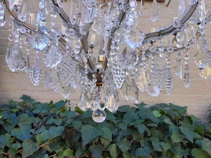 A 20th Century French Style Crystal Chandelier Sixteen Lights