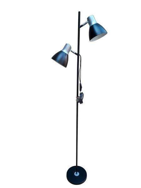 A Contemporary Black And Grey Floor Lamp