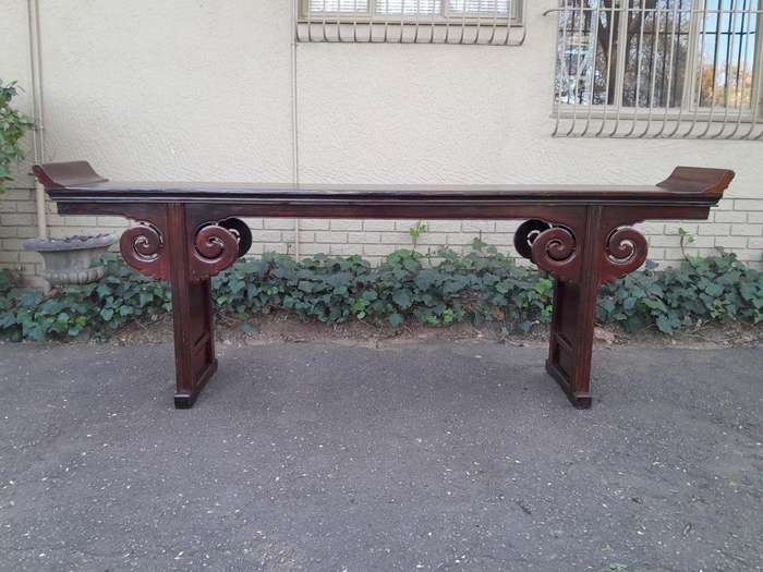 A 19th Century Qing Dynasty Table / Entrance Table / Server With Two Drawers