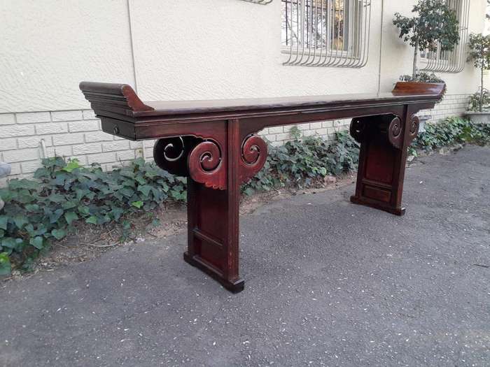 A 19th Century Qing Dynasty Table / Entrance Table / Server With Two Drawers