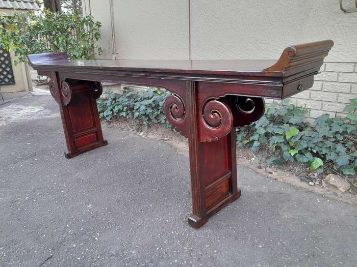 A 19th Century Qing Dynasty Table / Entrance Table / Server With Two Drawers