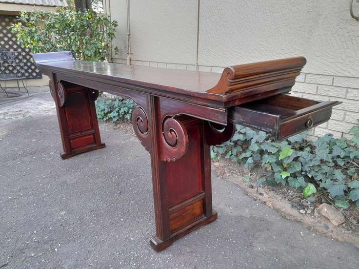 A 19th Century Qing Dynasty Table / Entrance Table / Server With Two Drawers