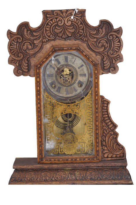 Antique Ingraham'S Gingerbread Mantle Clock ND