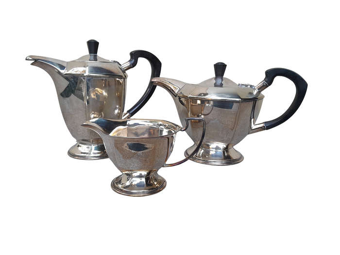 Set Of 3 Silver Plated Tea/Coffee Service
