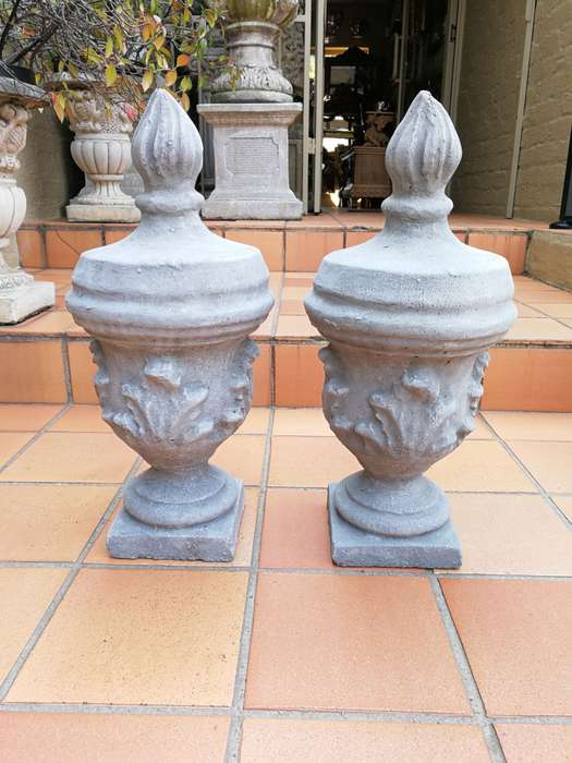 Pair of Concrete Urns