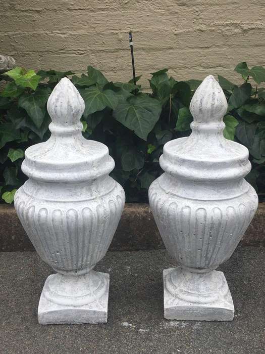 Pair of  Concrete Urns / Door Stops
