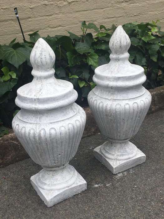 Pair of  Concrete Urns / Door Stops