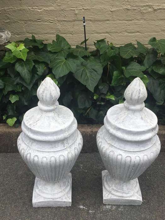 Pair of  Concrete Urns / Door Stops