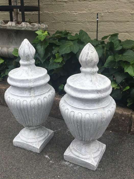 Pair of  Concrete Urns / Door Stops