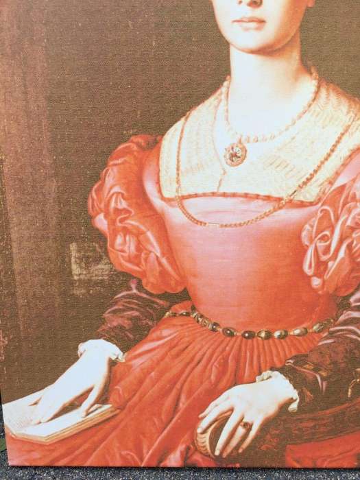 Canvas - Lady with Satin Dress
