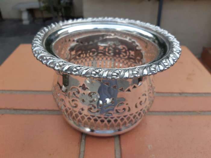 19th Century Silver Plate Wine Coaster