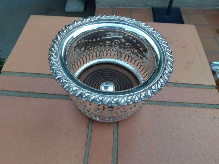 19th Century Silver Plate Wine Coaster