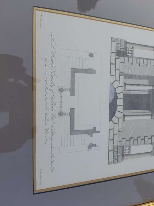 A Set Of Three (3) Neoclassical Architectural Studies ( Photolithograph)