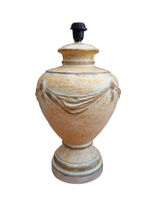 A Terracotta Colour Urn Shape Lamp Base