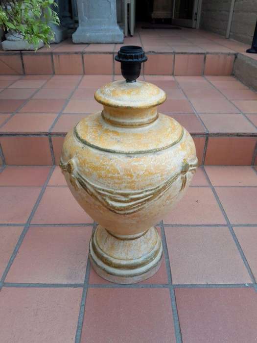A Terracotta Colour Urn Shape Lamp Base