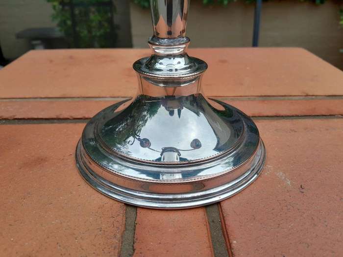 A Silver Plate  Candelabra
