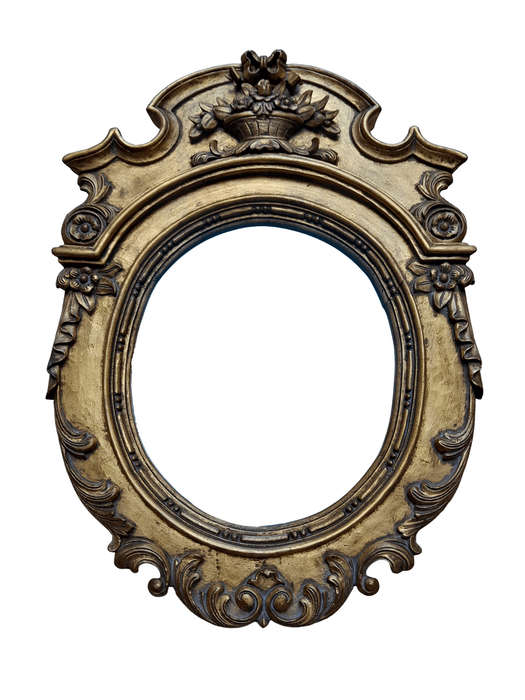 A 20th Century Carved and Gilded Bevelled Oval Mirror