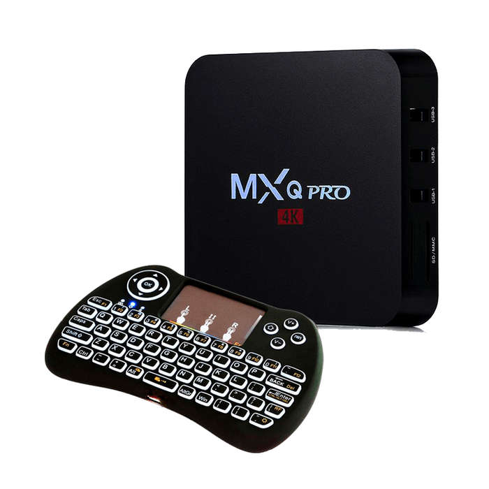 MXQ Pro 4K Android TV Box and Wireless Remote - Special