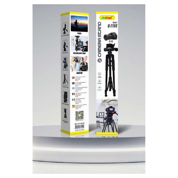 Adjustable Tripod Video Photo Foldable Non-Slip Camera Stand Q-T166