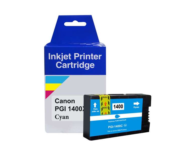 MB 2140, MB 2740 Compatible Cyan Ink Cartridge PGI-1400XL