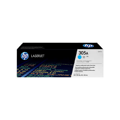 HP 305A Original Toner Cartridge  Cyan  CE411A  HP LaserJet Toner