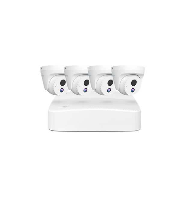 TENDA NVR KIT DOME 4 CHANNEL POE