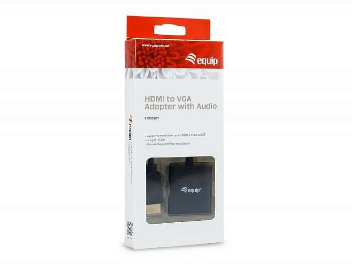 EQUIP ADAPT, HDMI (M)  VGA (F) + AUDIO