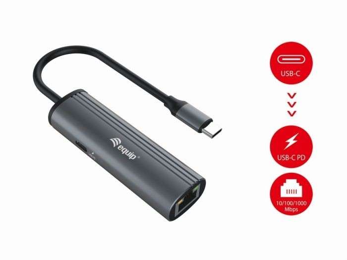 EQUIP CABLE, USB TYPE C TO RJ45 GB (PD)
